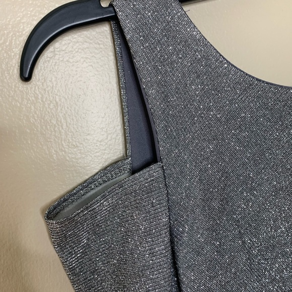 Marina Gown Women's 6 Silver Dress Prom Homecoming Wedding Elegant - Picture 13 of 16